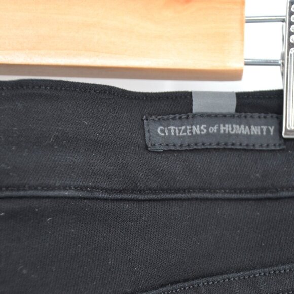 Citizens of Humanity Aritzia Rocket High Rise Skinny Jeans All Black Stretch 26 - Picture 7 of 9